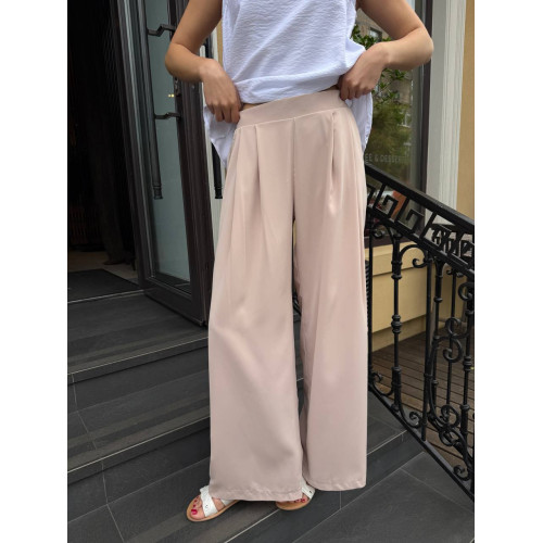 Женские брюки палаццо бежевые Женские брюки палаццо бежевые