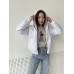 Демисезонная стильная женская куртка с капюшоном белая Демисезонная стильная женская куртка с капюшоном белая